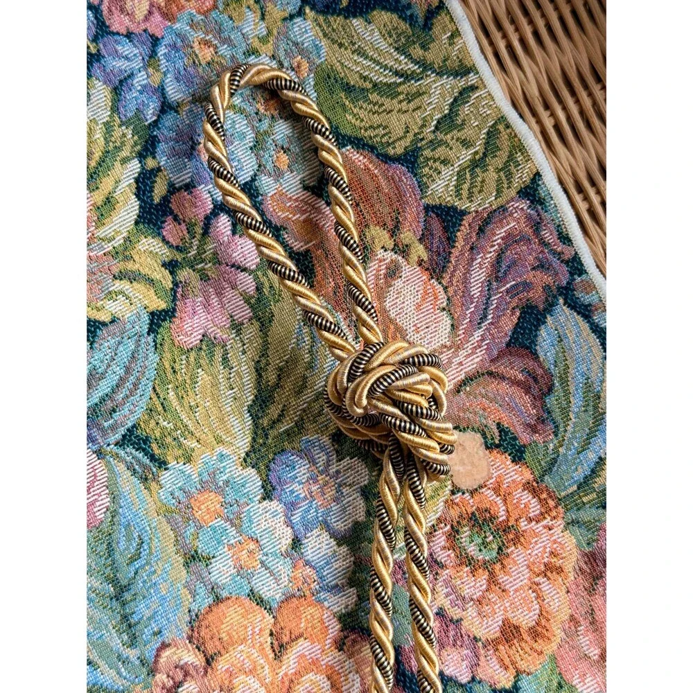 Vintage Curtain Tieback Double Tassel Drapery Holdback Traditional Window Decor